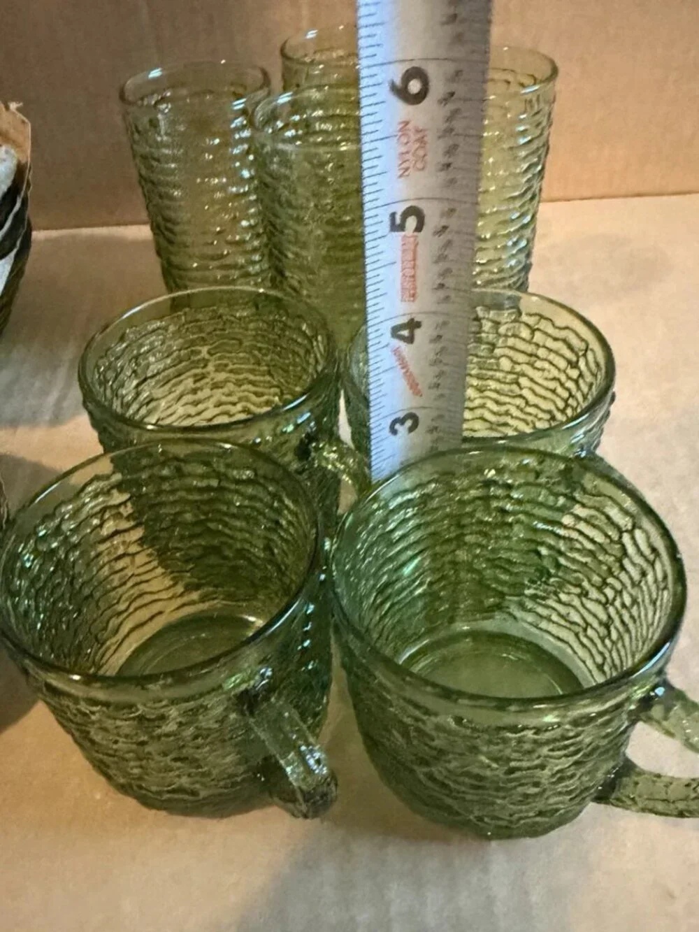 VTG Anchor Hocking Soreno 20pc Luncheon Set - Avocado Green